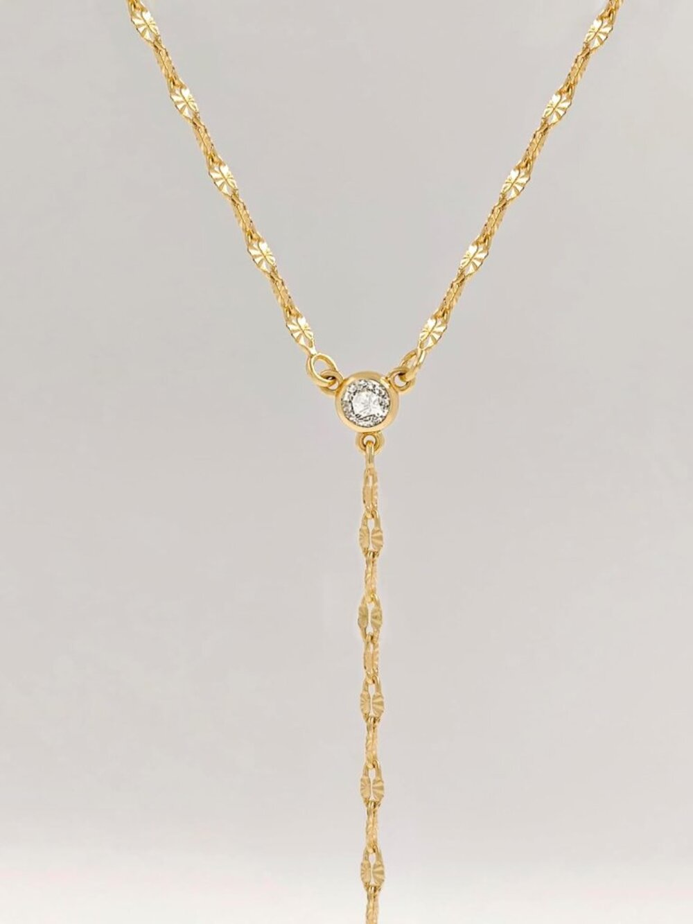Lariat Gold Necklace for Women, Dainty Long Necklace 14k Gold/Silver Plated Laye - Picture 6 of 7